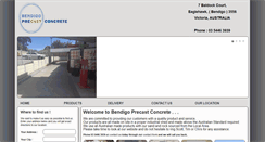 Desktop Screenshot of bendigoprecastconcrete.com.au