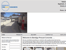 Tablet Screenshot of bendigoprecastconcrete.com.au